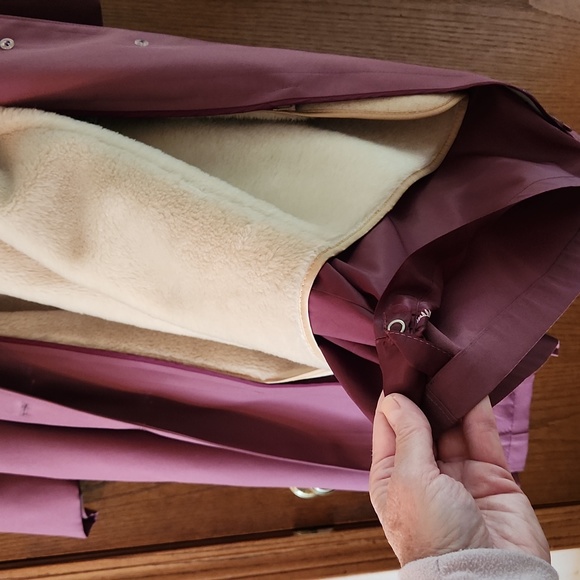 Vintage Misses Size 16R Misty Harbor ILGWU removable lining  Dark Rose Coat - Picture 12 of 15